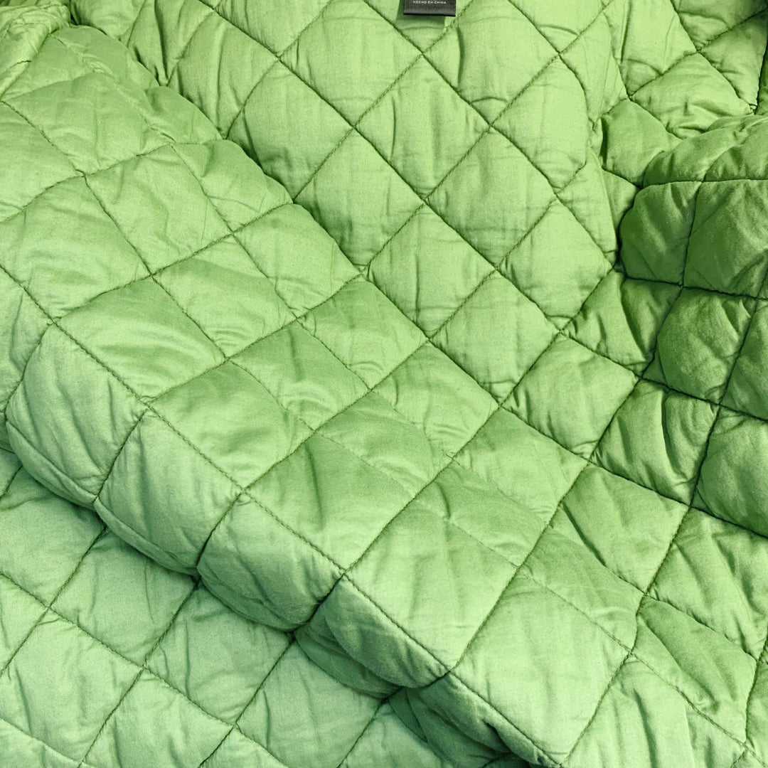 MARC by MARC JACOBS Size M Green Cotton Quilted Lining Hooded Zip Up Coat