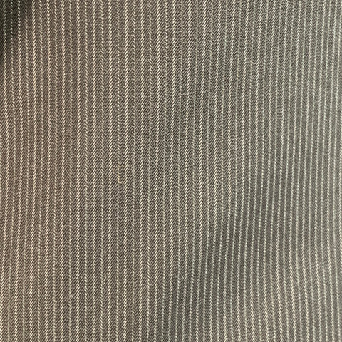 ASTOR & BLACK Size 44 Black Grey Stripe Single Breasted Peak Lapel 3 Piece Suit