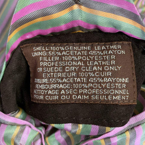TAYLORBYRD Size XXL Brown Suede Zip Up Jacket