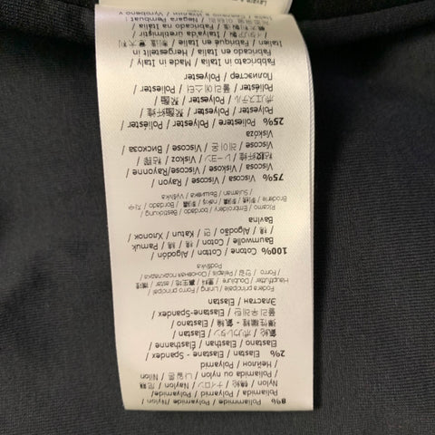 FENDI Size 42 Black Viscose Zip Up Jacket
