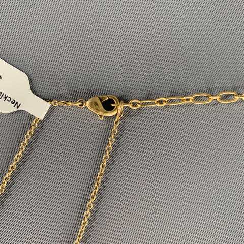 PILGRIM Gold Cream Leaves Necklace