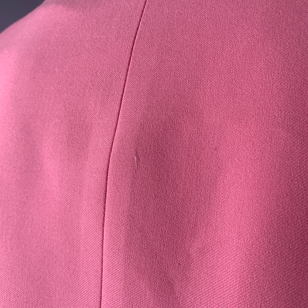 MR TURK Size 46 Pink Polyester Blend Notch Lapel Suit