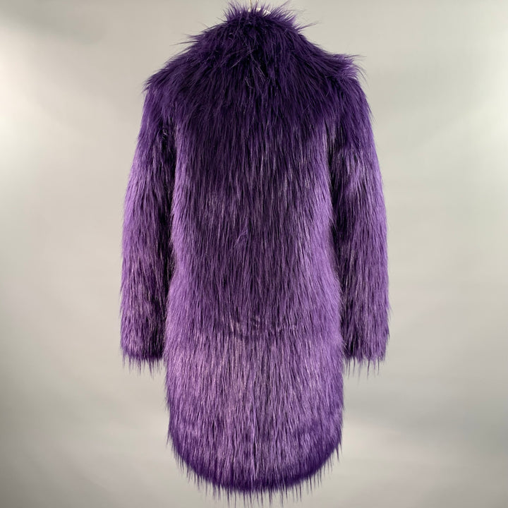 MICHAEL by MICHAEL KORS Size S Purple Faux Fur Modacrylic Blend Coat