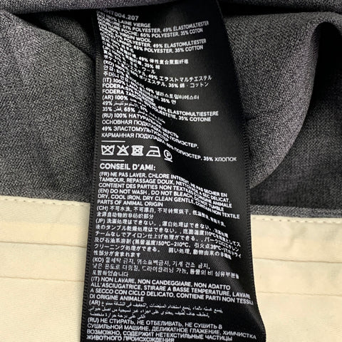 AMI by ALEXANDRE MATTIUSSI Size 38 Grey Wool Notch Lapel Suit