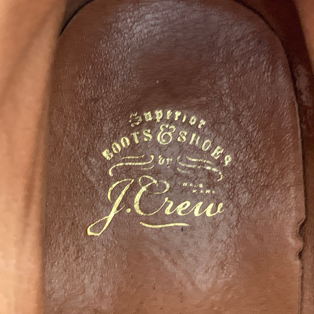 J.CREW Size 11 Kenton Black Tan Leather Lace-Up Ankle Boots
