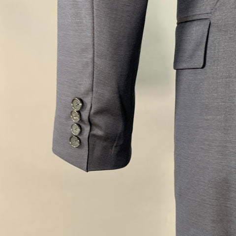 BROOKS BROTHERS Size 41 Regular Navy Wool Regent Fit Notch Lapel Suit