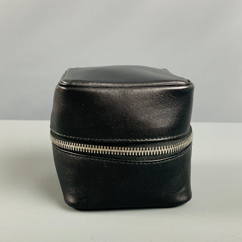 BALLY Black Leather Toiletry Handbag