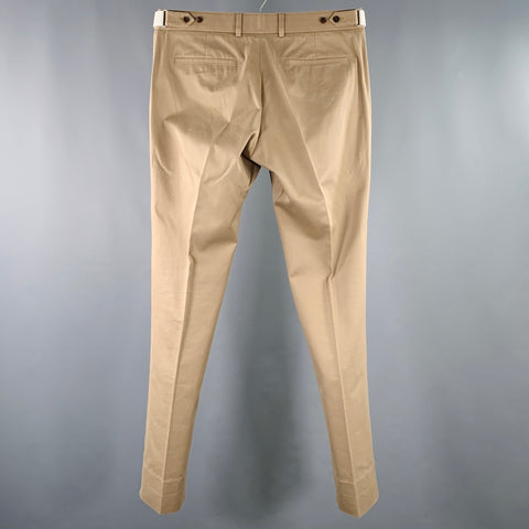 GUCCI Size 35 Tan Twill Cotton Casual Pants
