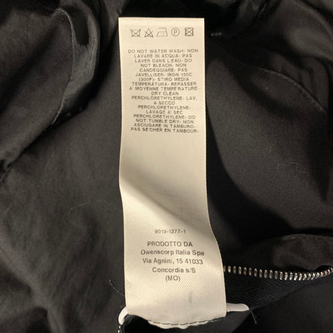 RICK OWENS Chest Size 42 Black Cotton &  Silk Shawl Lapel Sport Coat