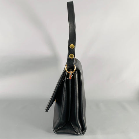 CELINE 2018 Sac à Main de Médecin en Cuir Noir et Doré