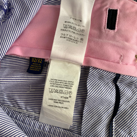 RALPH LAUREN Size 32 Pink Pastel Cotton Elastane Zip Fly Casual Pants