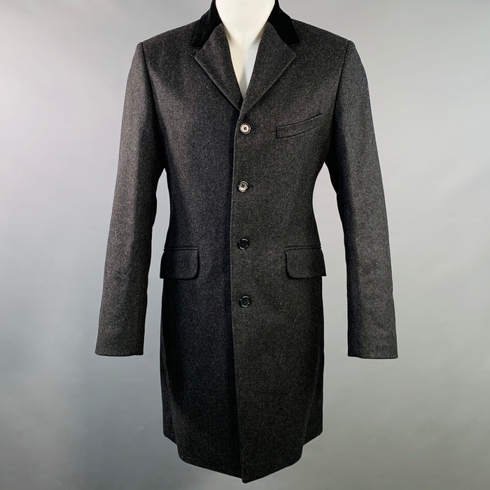 PS by PAUL SMITH Size S Charcoal Black Wool Blend Notch Lapel Coat