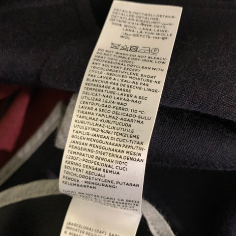 Z ZEGNA Size 34 Navy Wool Blend Blazer Jacket