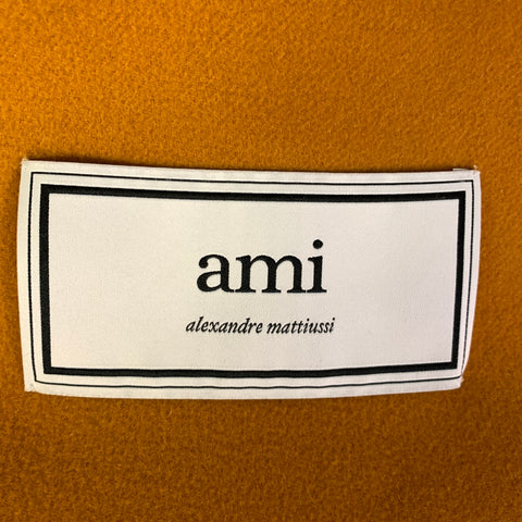 AMI by ALEXANDRE MATTIUSSI Size 38 Yellow Mustard Wool  Cashmere Coat