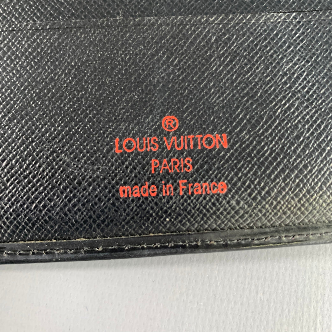 LOUIS VUITTON Black Epi Leather Wallet