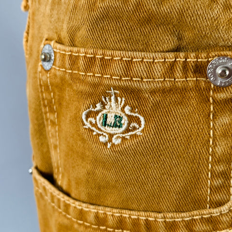 LUIGI BORRELLI Size 34 Tan Cotton Jean Cut Casual Pants