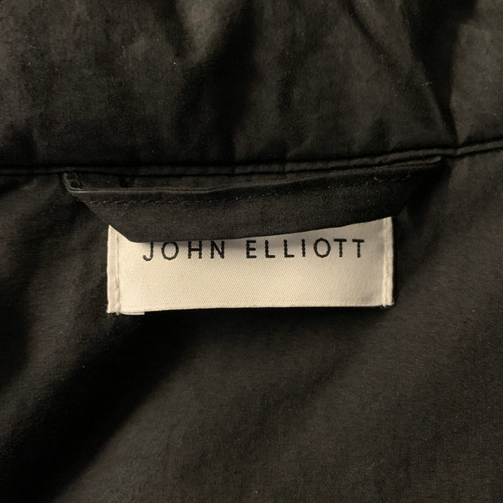 JOHN ELLIOTT Size S Black Cotton Shirt Jacket Long Sleeve Shirt