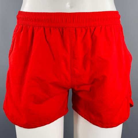 AMI by ALEXANDRE MATTIUSSI Size S Red Polyamide Drawstring Shorts