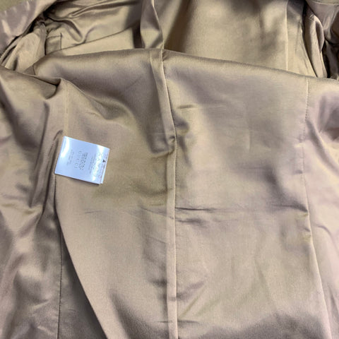 GUCCI Size 4 Tan Gold Wool Cashmere Blend Twill Safari Jacket Blazer