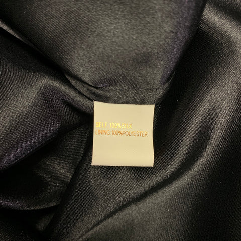MARCHESA NOTTE Size 4 Black Silk Ruffled One Shoulder Cocktail Dress