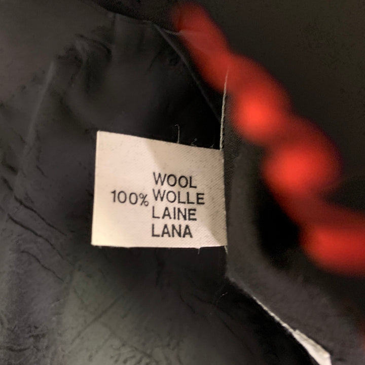 BRIONI Size 46 Black Wool Double Breasted Tuxedo