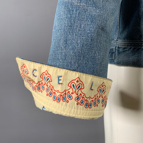 CELINE Size M Light Wash Cotton Denim Jacket