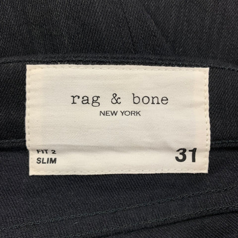 RAG &amp; BONE Taille 31 Jean slim en polyuréthane et coton noir avec braguette boutonnée