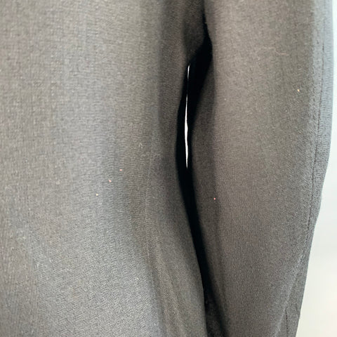 JHANE BARNES Size 44 Long Black Pleated Shawl Lapel Tuxedo