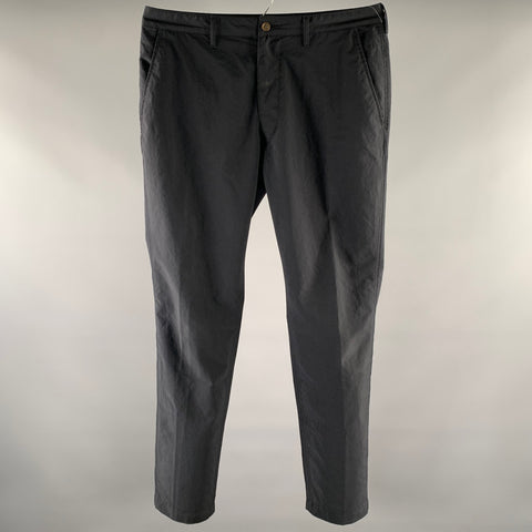 SAGE DE CRET Size 34 Navy Polyester Lightweight Casual Pants