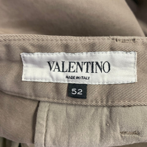 VALENTINO Size 36 Khaki Cotton Zip Fly Casual Pants