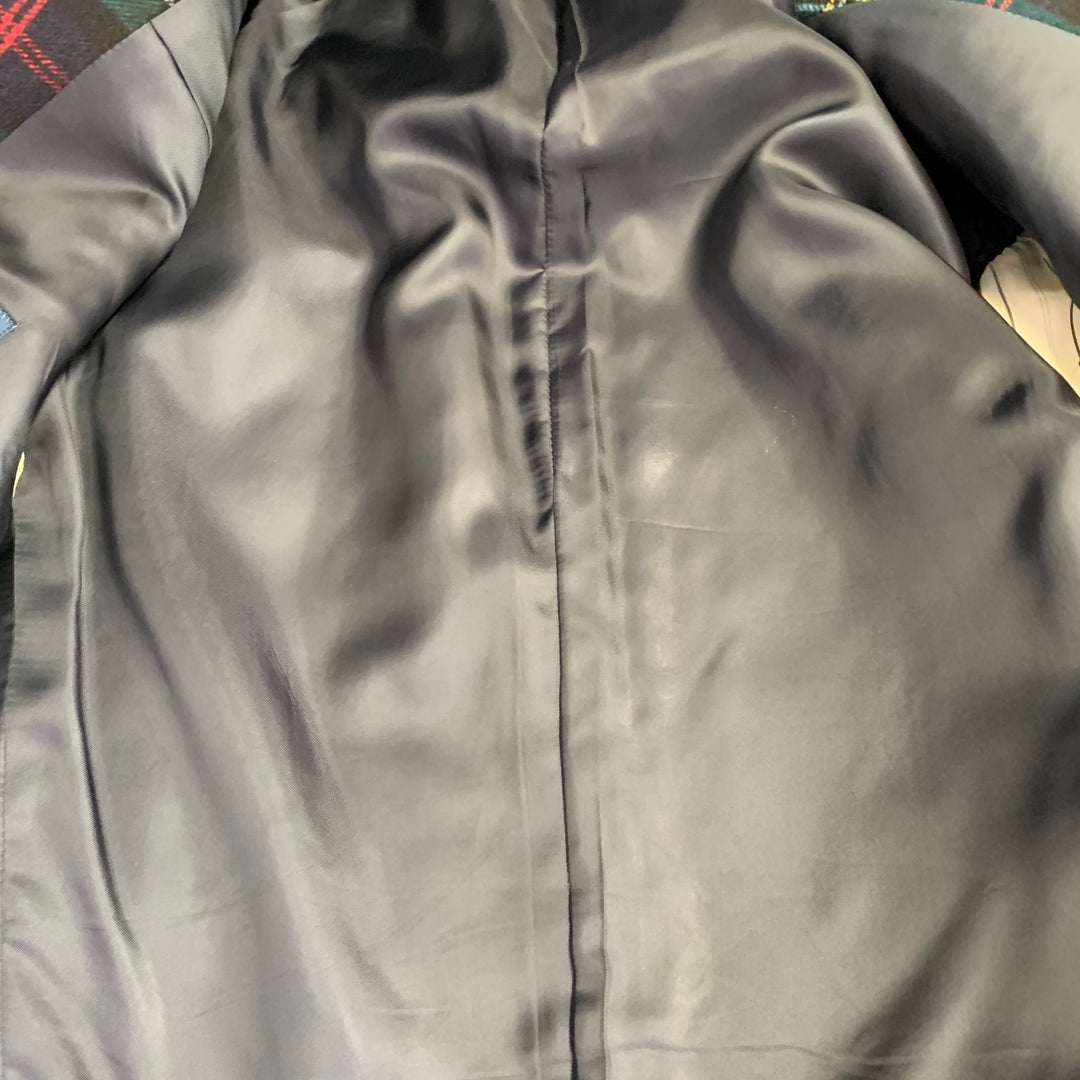 POLO by RALPH LAUREN Size 42 Long Green Red Plaid Wool Cashmere Sport Coat