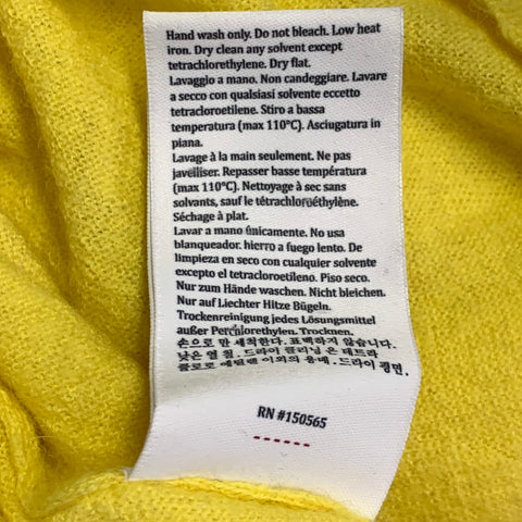 SIES MARJAN Size XS Yellow Alpaca Cashmere Knit Turtleneck Pullover