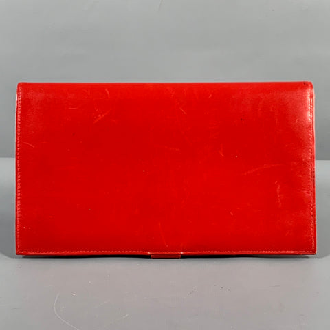PAN AM Red Grey Leather Document Holder Bags
