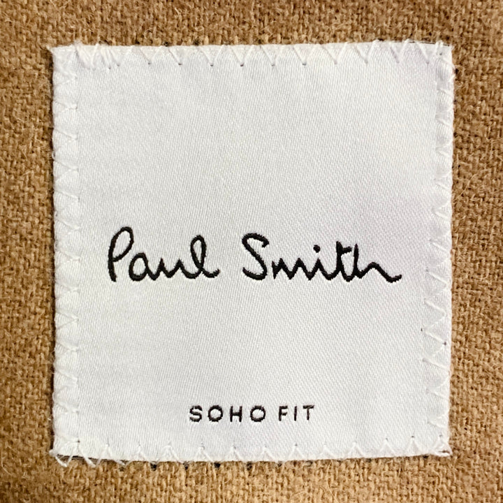 PAUL SMITH Size 36 Regular Tan Camel Wool Notch Lapel Sport Coat