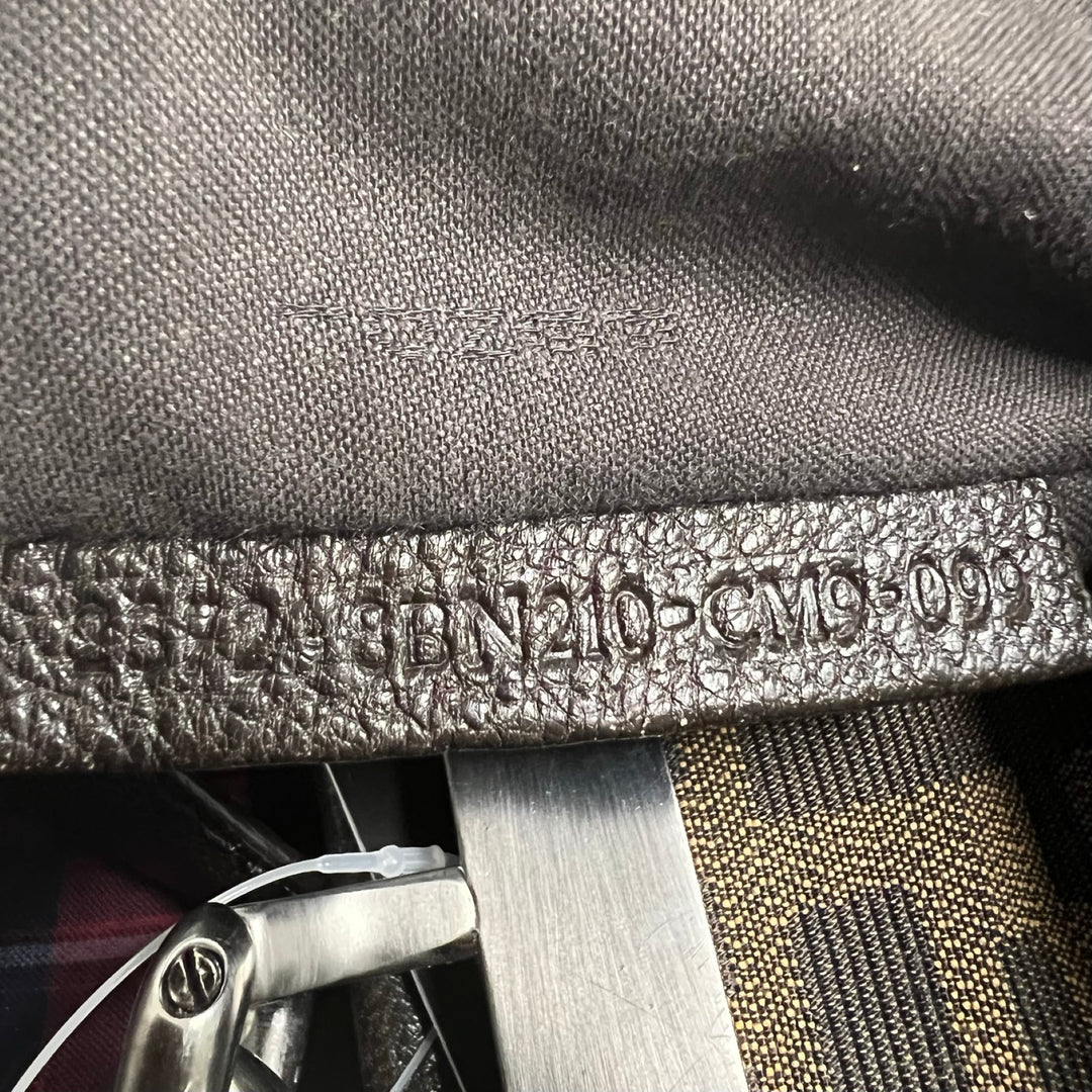 FENDI 2009 Bolso satchel de cuero marrón dorado degradado Bolso grande Zucca Peekaboo