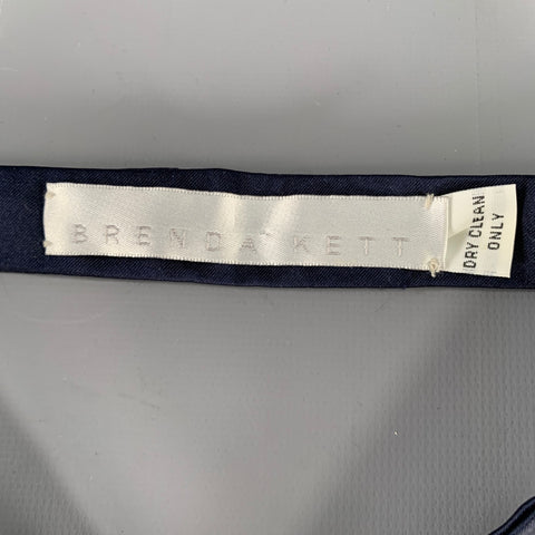 BRENDA KETT Navy Silk Bow Tie