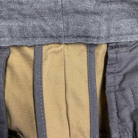 LANVIN Size 32 Tan Twill Cotton Tapered Ankle Zips Casual Pants