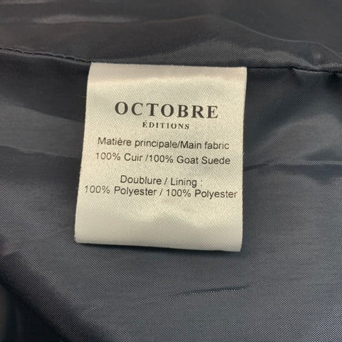 OCTOBRE Size XS Brown Goat Suede Worker Jacket