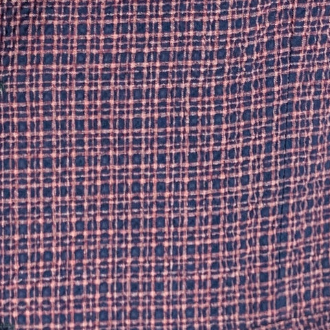 SAKS FIFTH AVENUE Size 44 Purple Navy Plaid Wool Blend Sport Coat