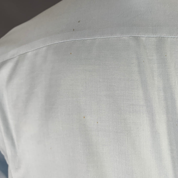 ARMANI COLLEZIONI Size S Light Blue Cotton Long Sleeve Shirt
