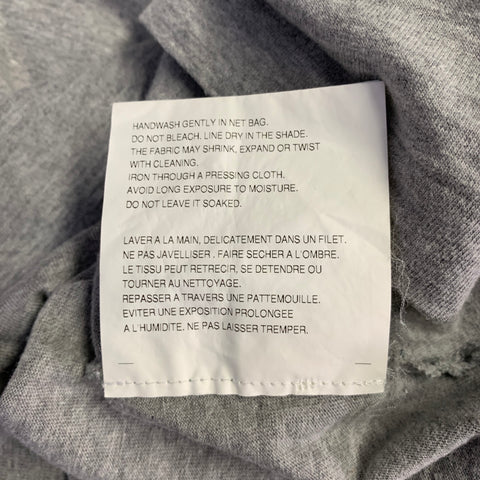 COMME des GARCONS PLAY Size XL Grey Black Hearts Cotton Crew Neck T-shirt