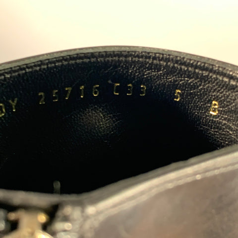 SALVATORE FERRAGAMO Size 5 Black Leather Split Toe Side Zipper Boots