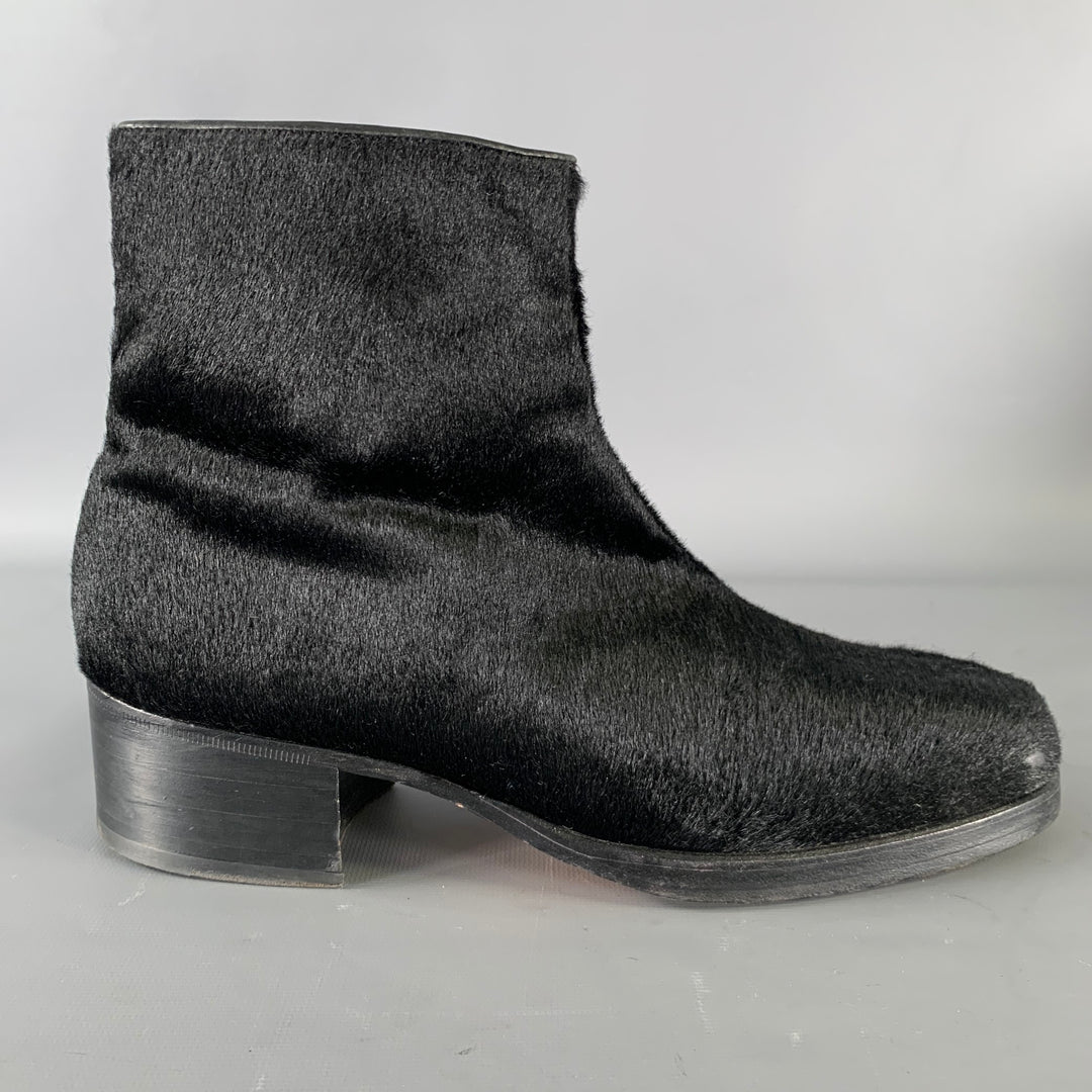 GUCCI Size 9.5 Black Leather Chelsea Boots