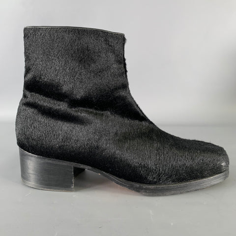 GUCCI Size 9.5 Black Leather Chelsea Boots