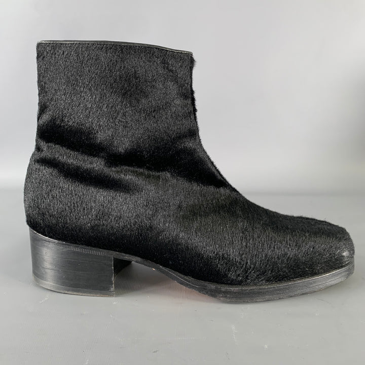 GUCCI Size 9.5 Black Leather Chelsea Boots