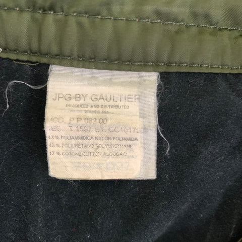 GAULTIER JEANS Size 32 Green Gold Polyamide Blend Cargo Casual Pants