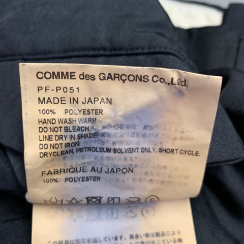 COMME des GARCONS HOMME PLUS Size S Black Polyester Flat Front Dress Pants