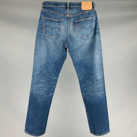 LEVI STRAUSS Size 32 Blue Cotton Straight Five Pockets Jeans