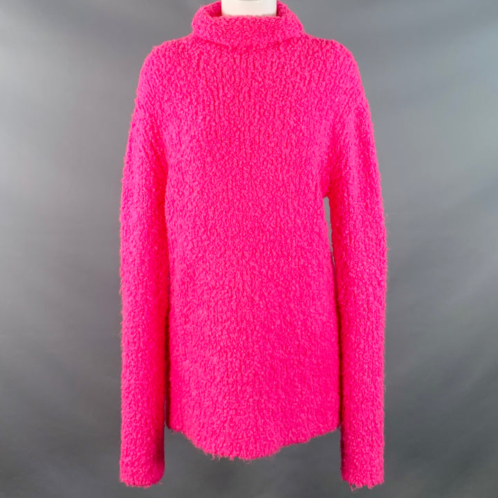 SIES MARJAN Size S Pink Acrylic Blend Knit Turtleneck Pullover