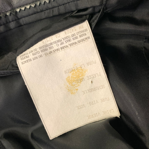 CLAUDE MONTANA Chest Size 42 Black Virgin Wool 34 30 Suit